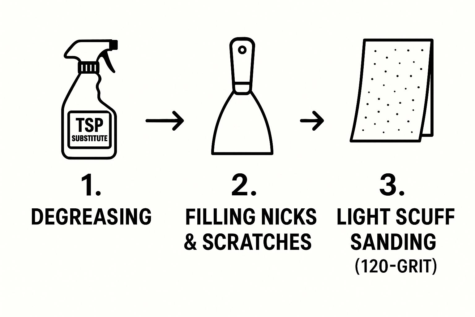 Infographic about painting kitchen laminate countertops