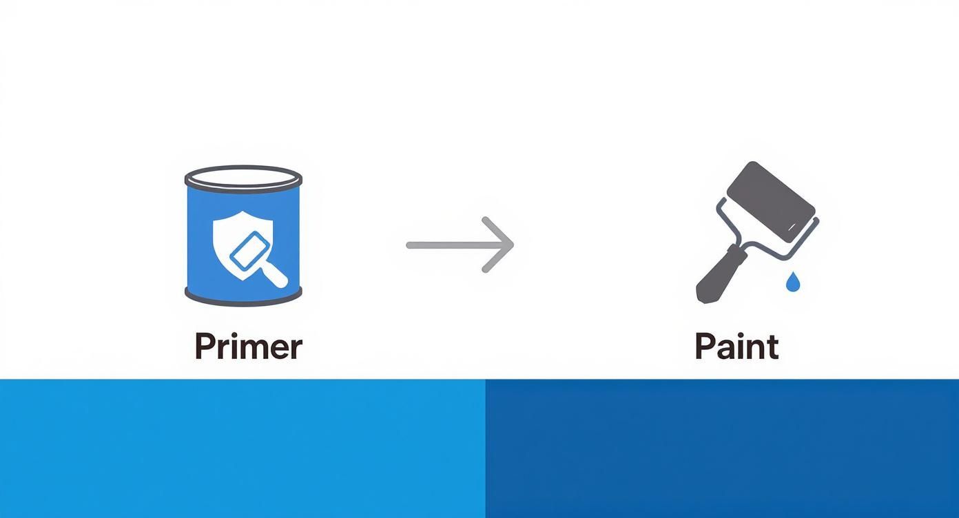Infographic about how to paint wood paneling