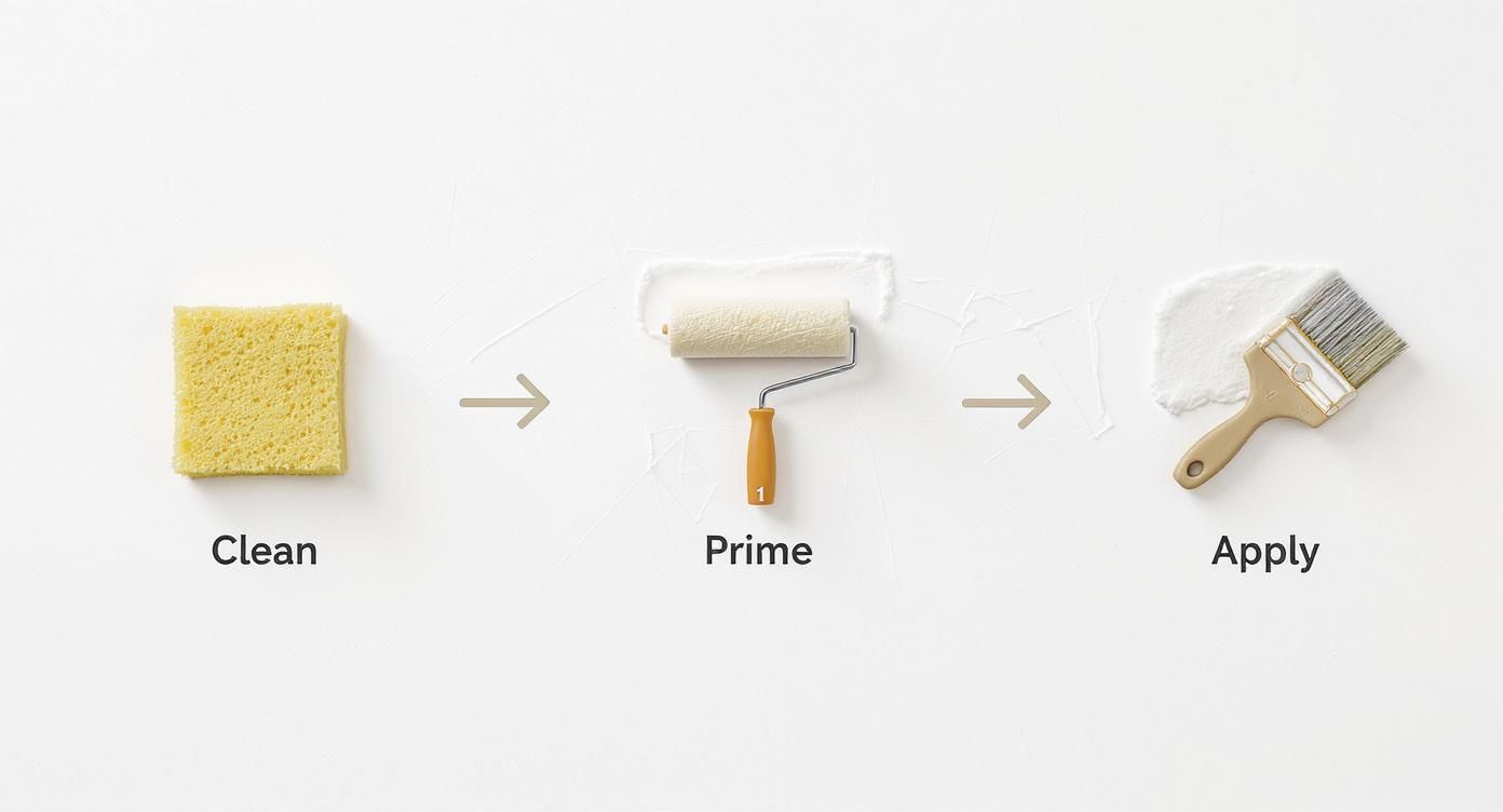 Infographic about painting with limewash