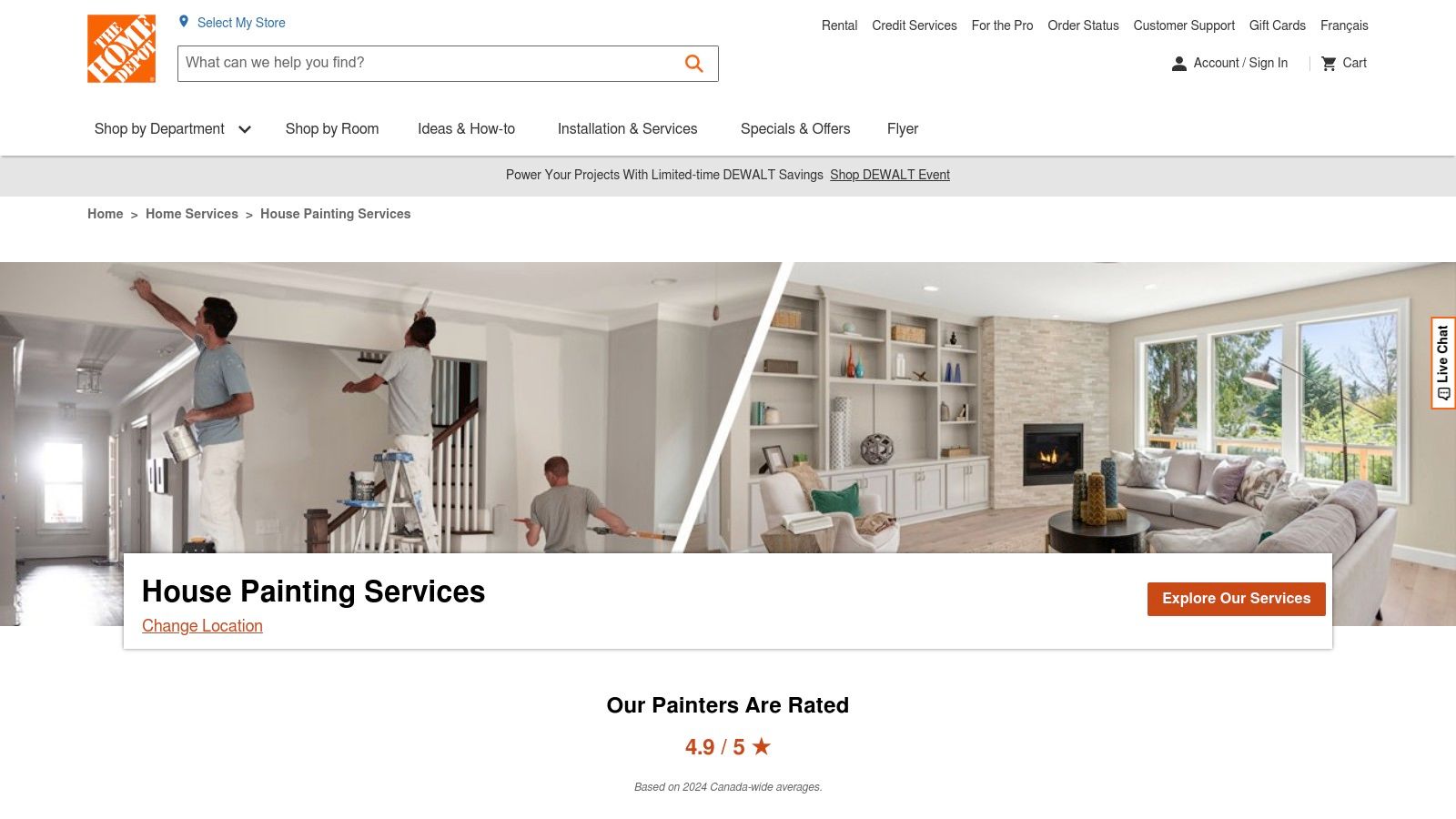 The Home Depot Canada – Local Pro Painting Services