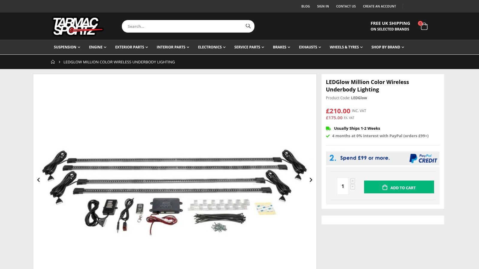 Tarmac Sportz (LEDGlow underbody)