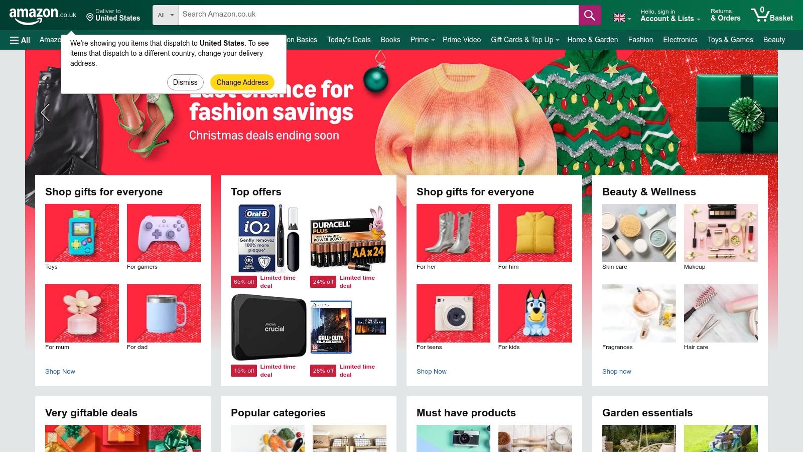 A person shopping for iPhone cases on the Amazon UK website, showing a variety of options.