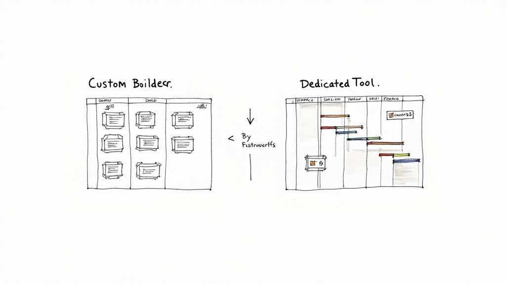 A detailed "Gantt chart on a screen showing project timelines and dependencies."