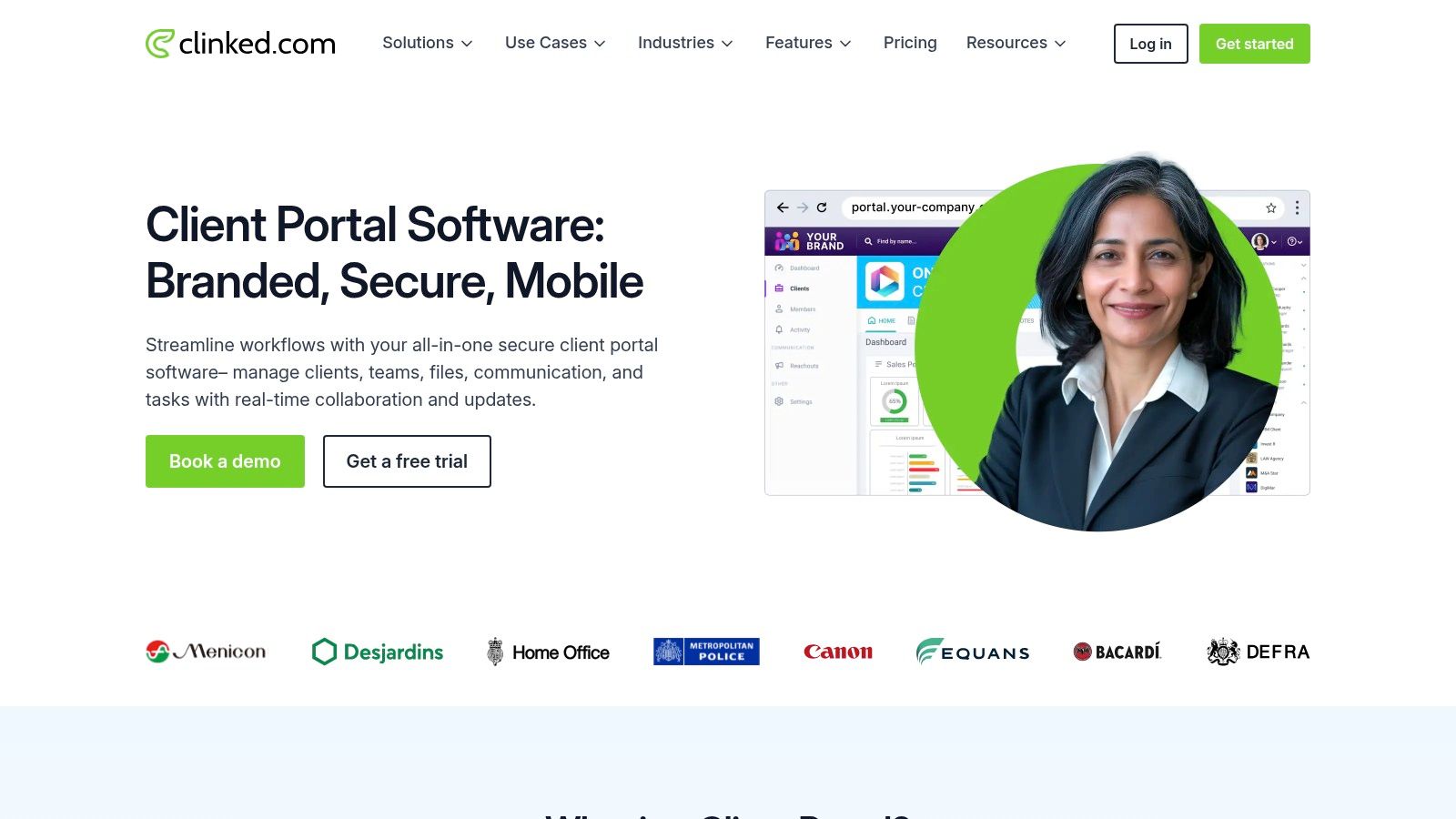 Clinked — Dedicated Client Portal Software