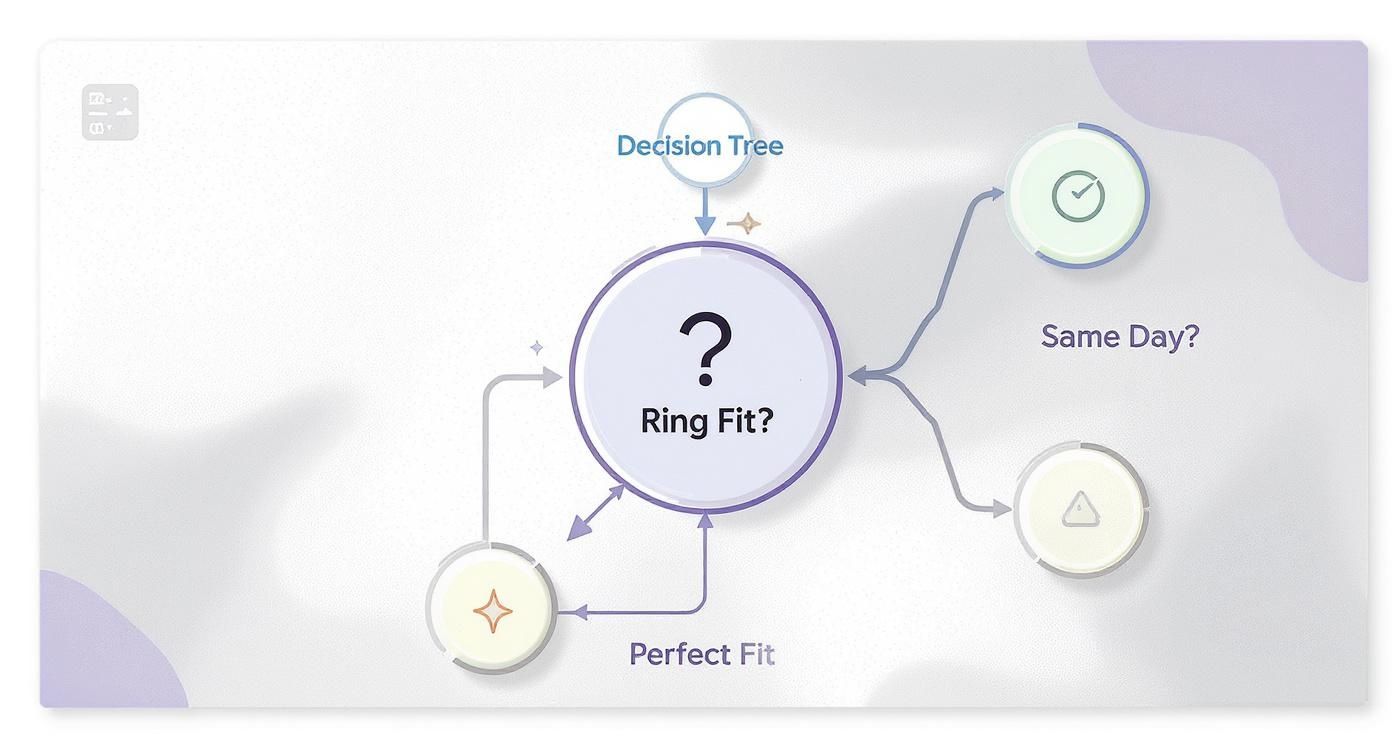 Infographic about same day ring resizing london