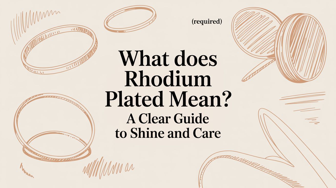 What does rhodium plated mean? A Clear Guide to Shine and Care