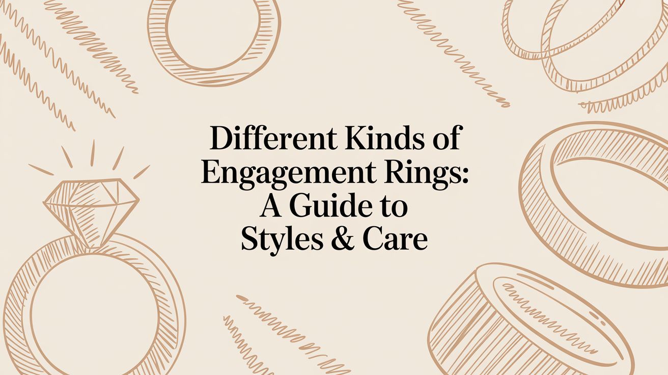 Different kinds of engagement rings: A Guide to Styles & Care