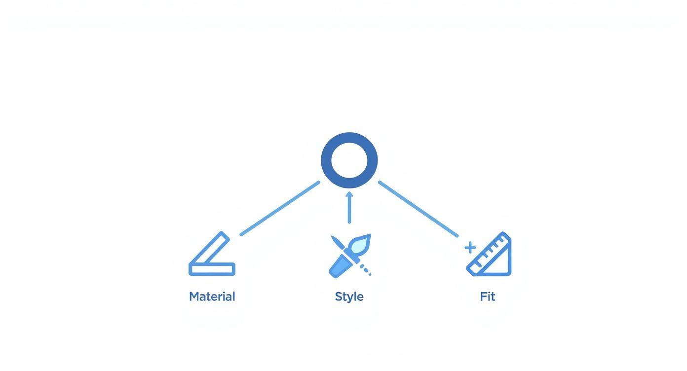 Infographic about mens wedding rings
