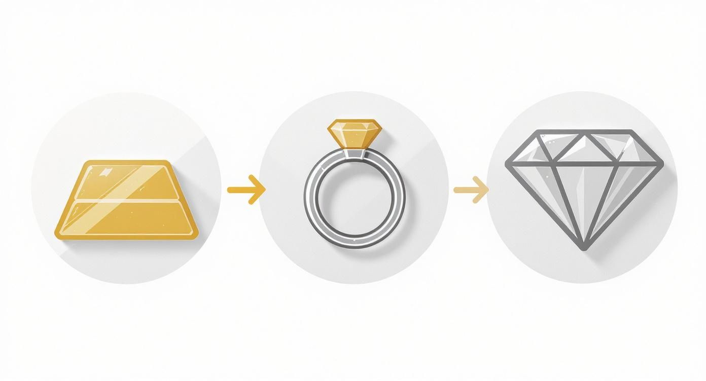Infographic about engagement ring resize