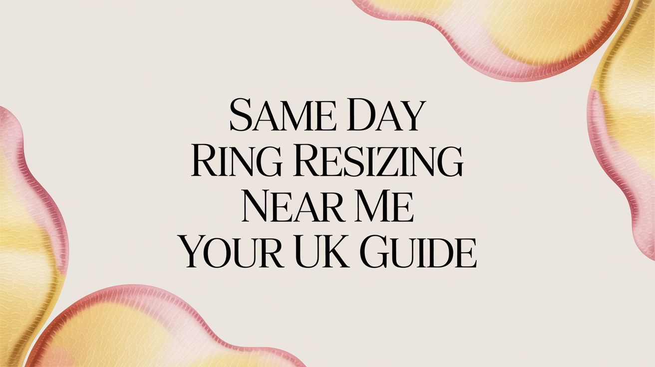 Same Day Ring Resizing Near Me Your UK Guide