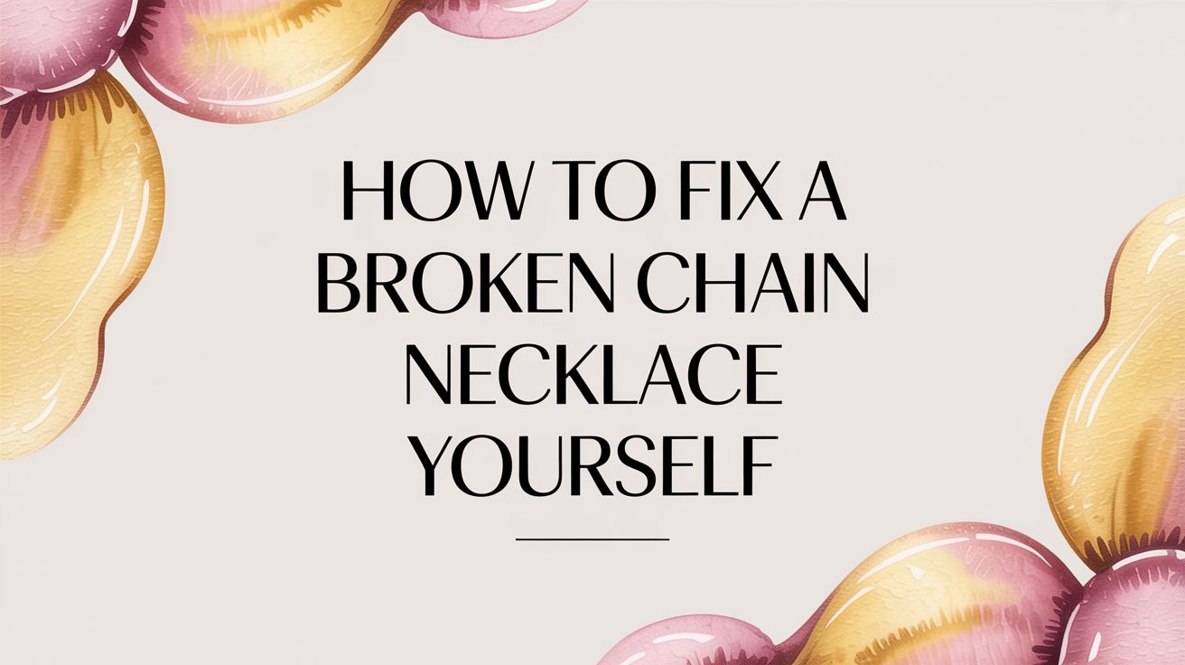 How to Fix a Broken Chain Necklace Yourself