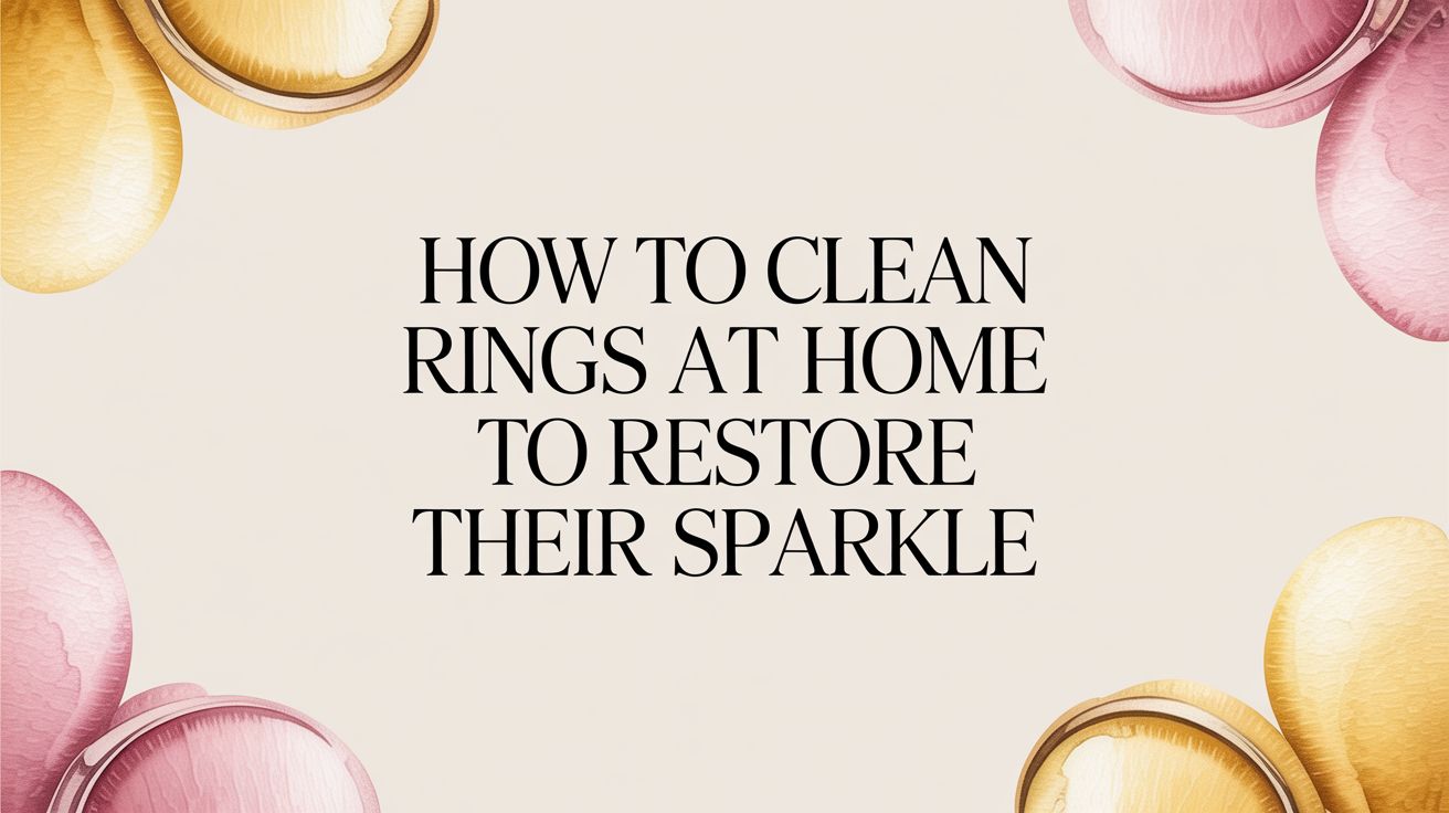 How to Clean Rings at Home to Restore Their Sparkle