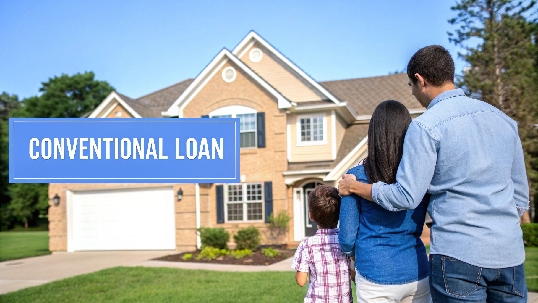 A family happily moving into their new home in Maryland