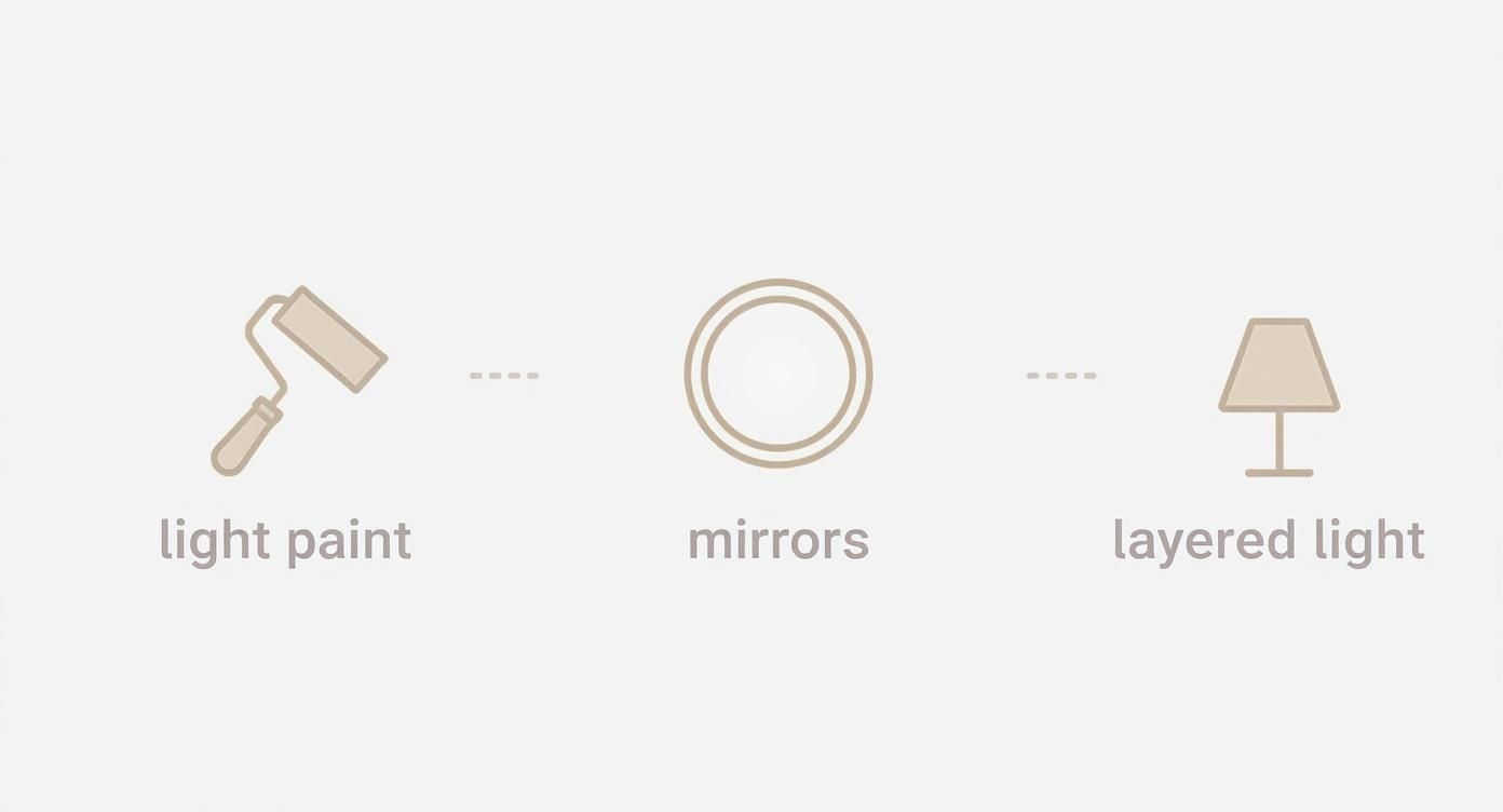 Infographic about how to maximize small spaces