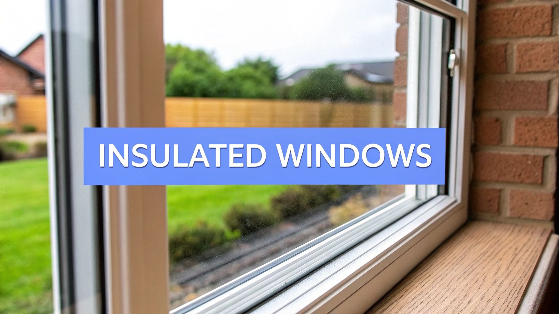 A large, modern, energy-efficient window letting in natural light in a living room