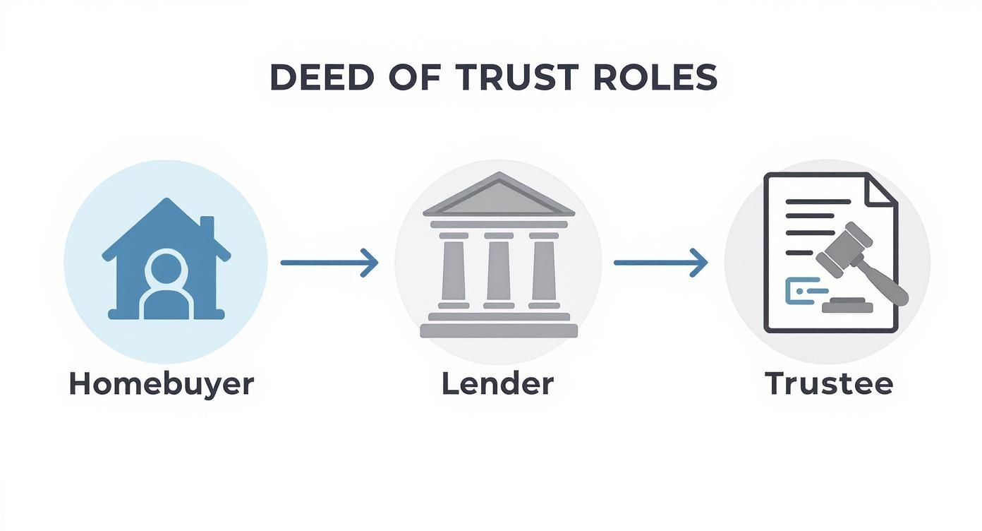Infographic about what is a deed of trust