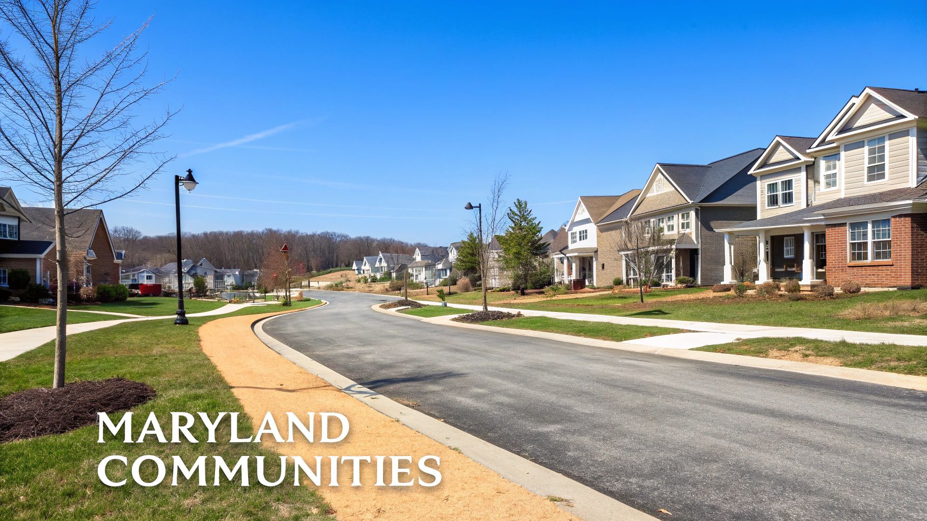 Vibrant Maryland community with parks and homes