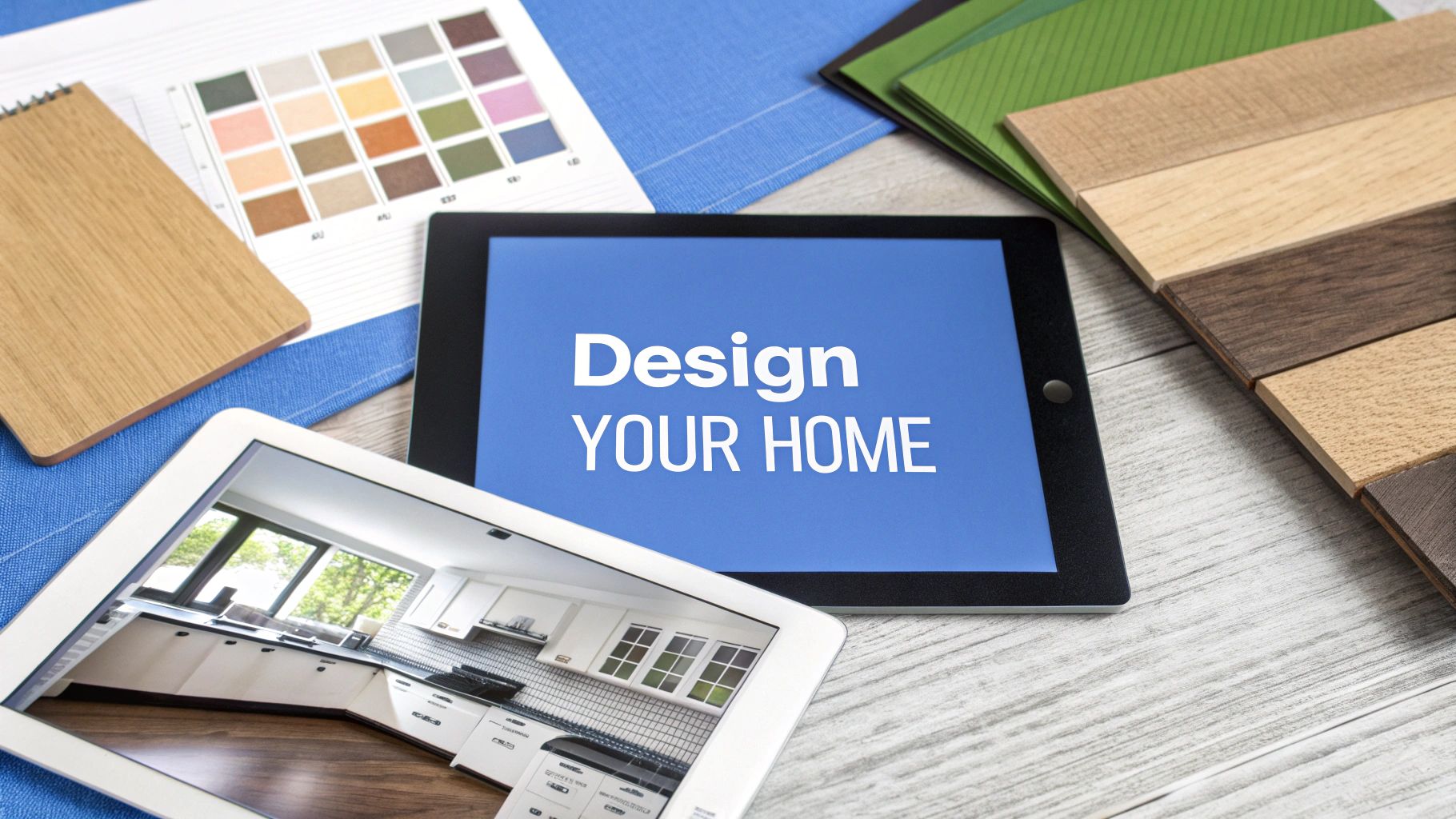 A family smiling as they receive the keys to their new home from the builder.