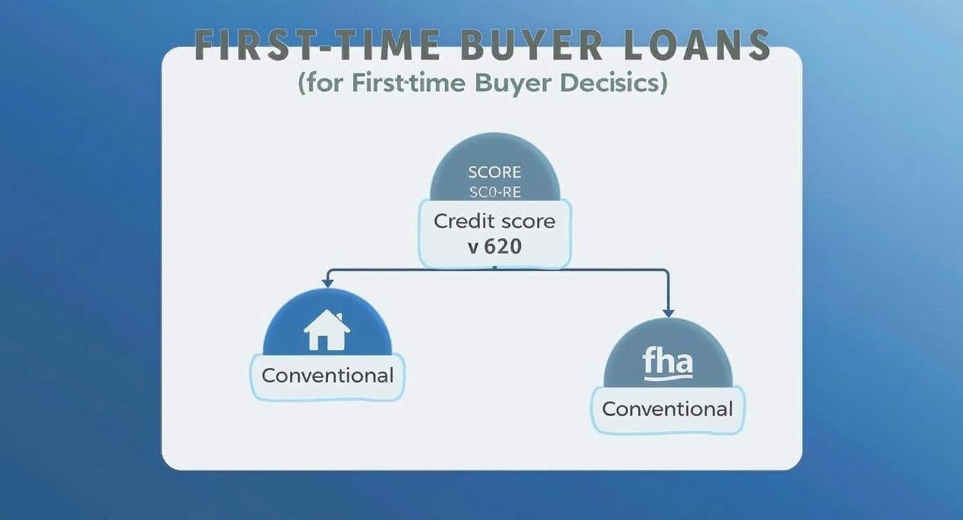 Infographic about first time buyer mortgage options