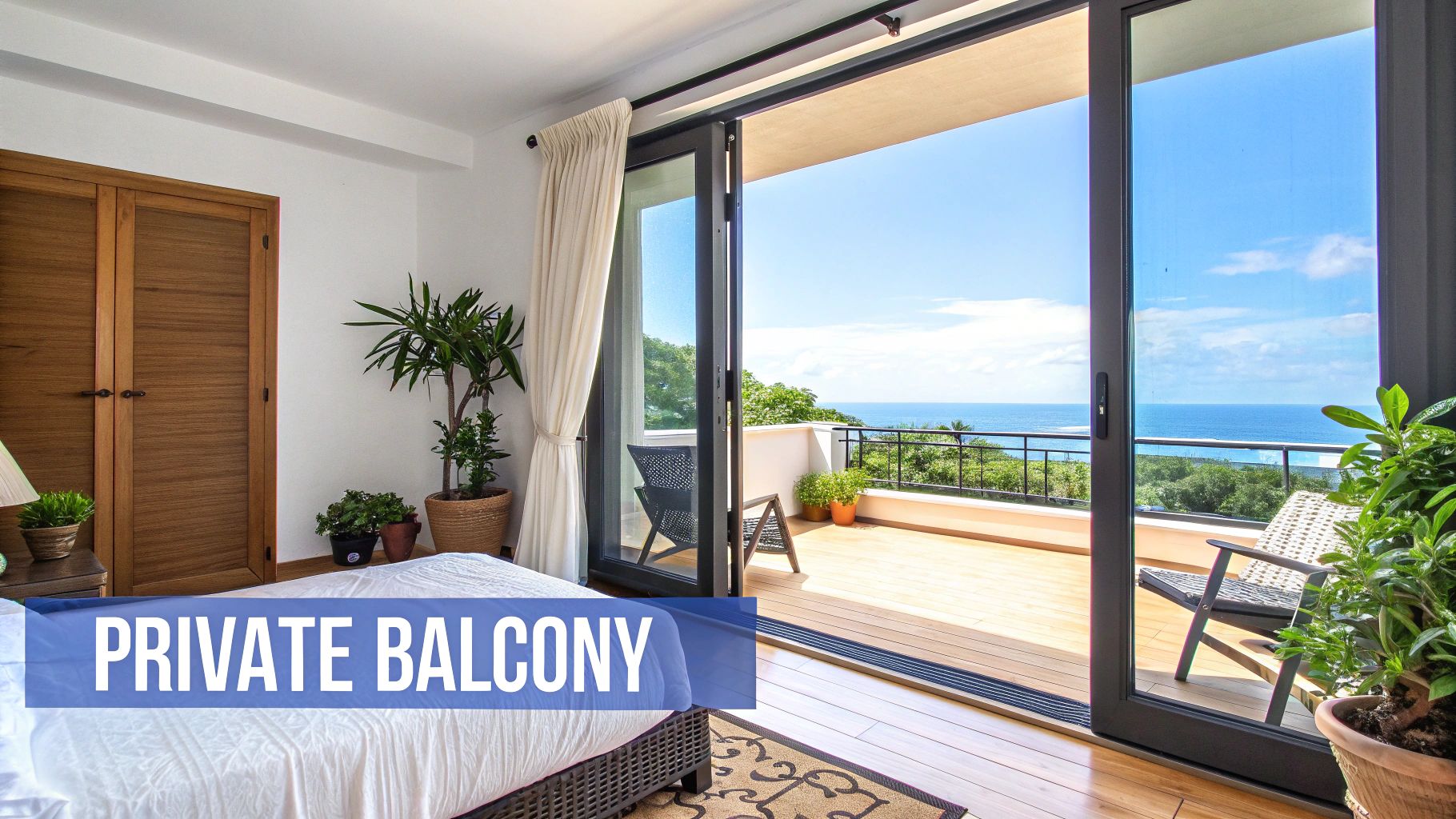 The Master Suite with Outdoor Access and Balcony