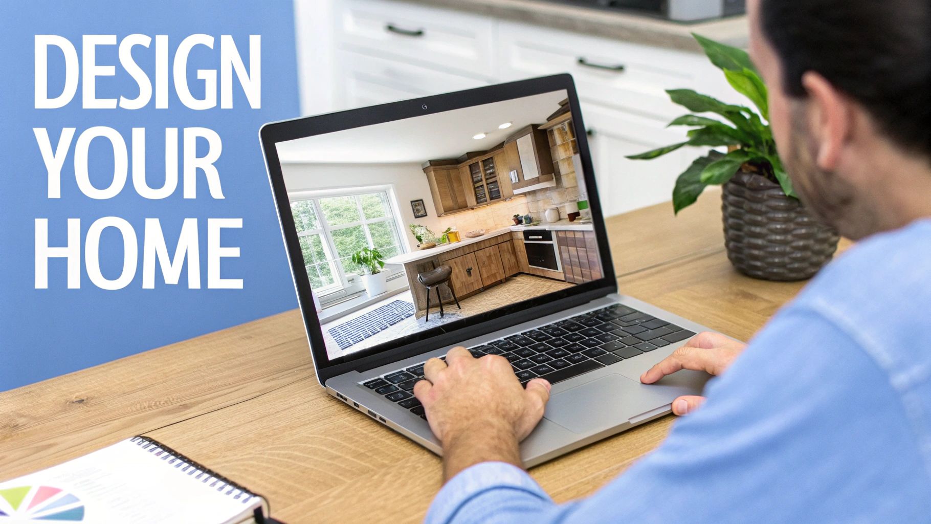 Stylishly customized home kitchen with modern finishes.