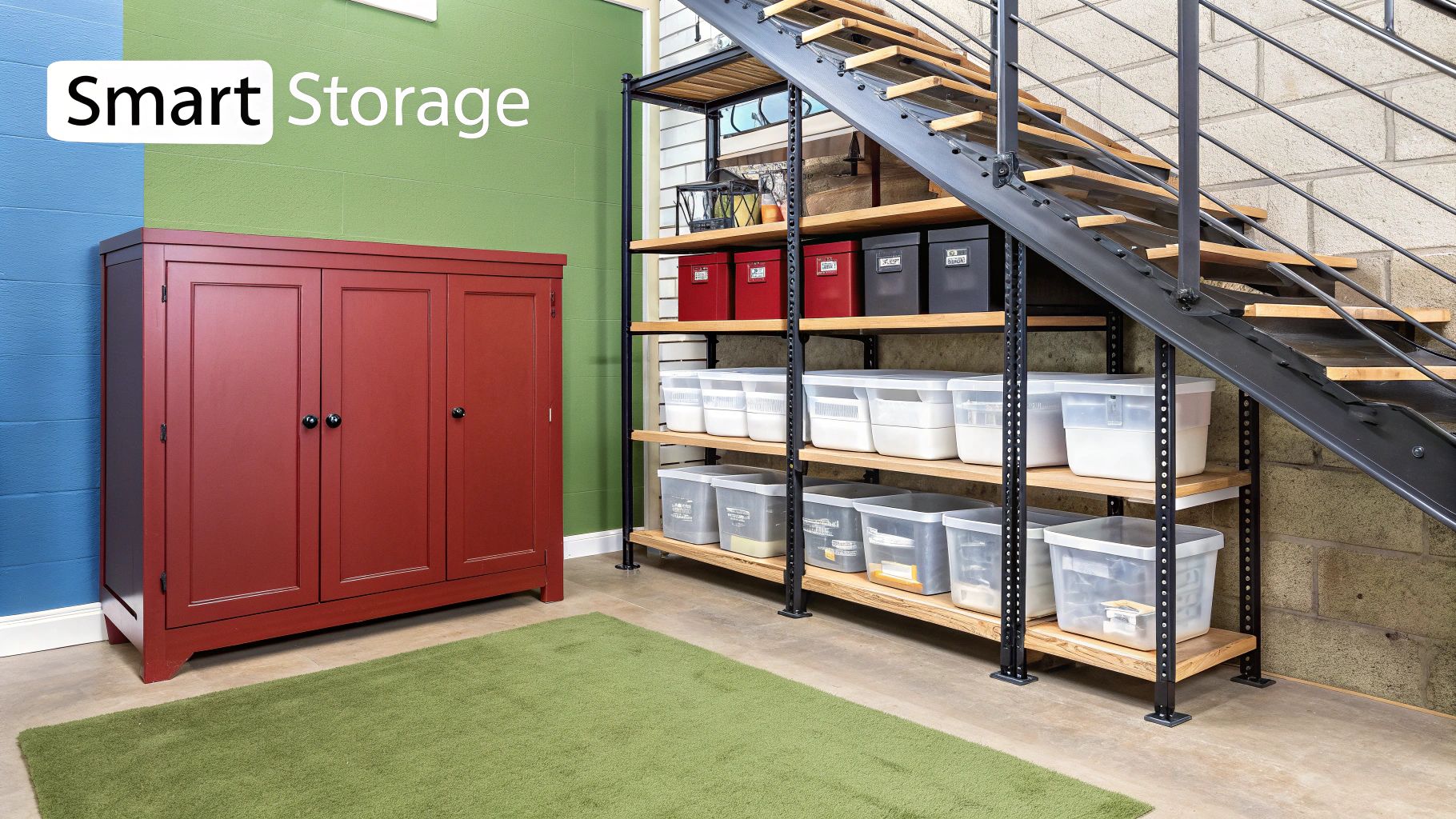 Basement Boxes Smart Basement Storage Solutions To Organize Your Home