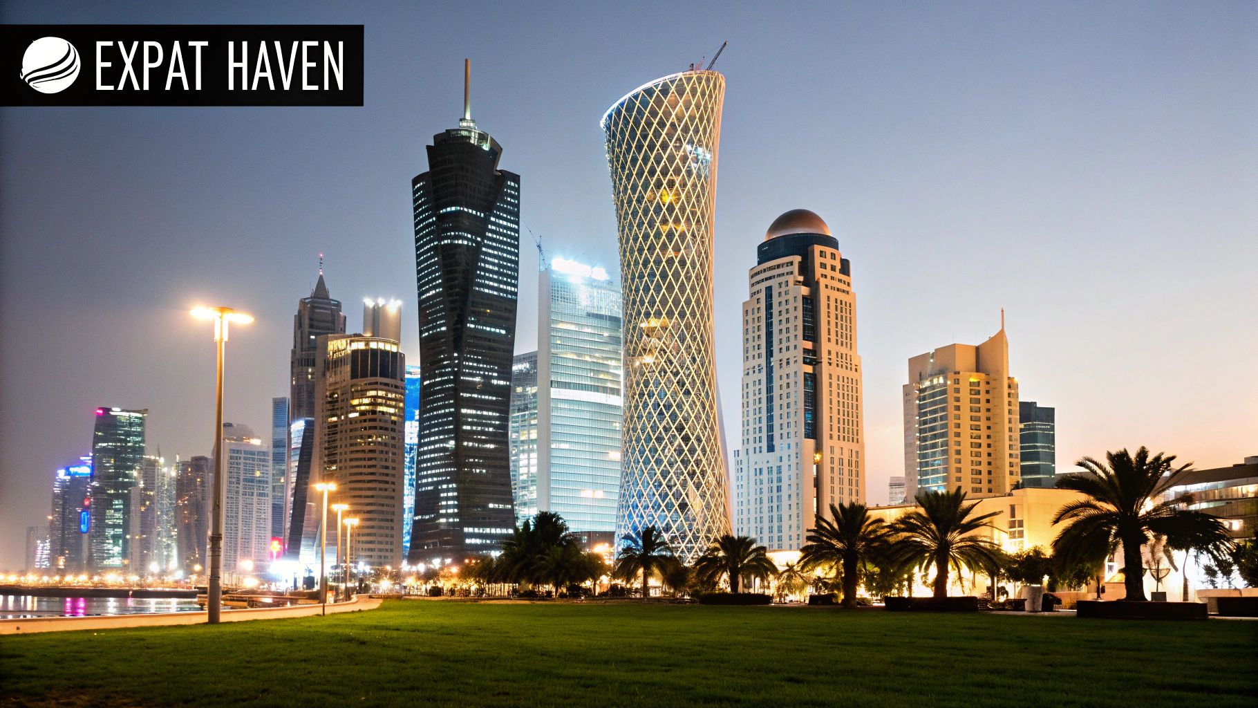 Qatar's modern skyline reflecting its economic prosperity.