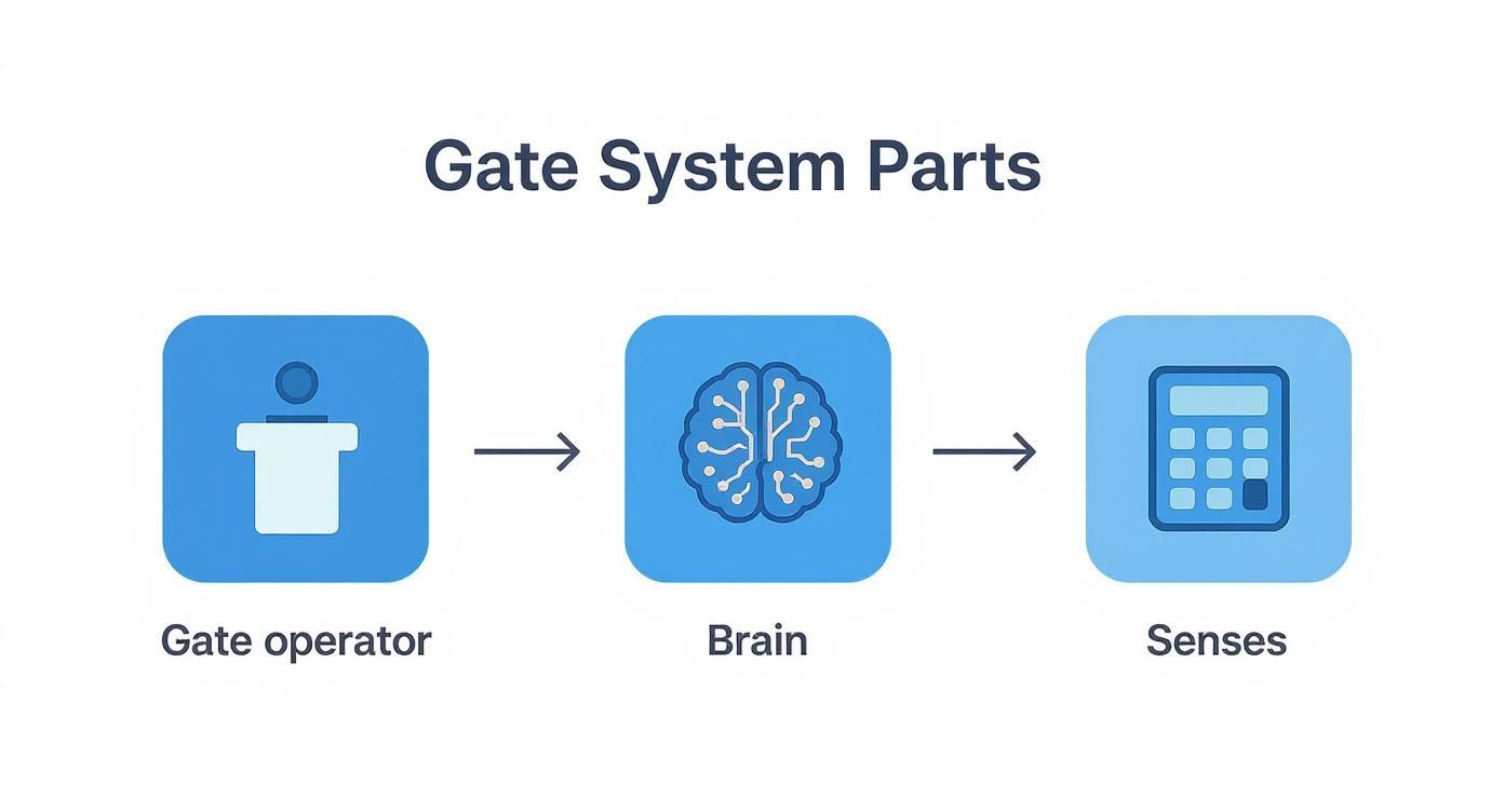 Infographic about residential gate access control systems