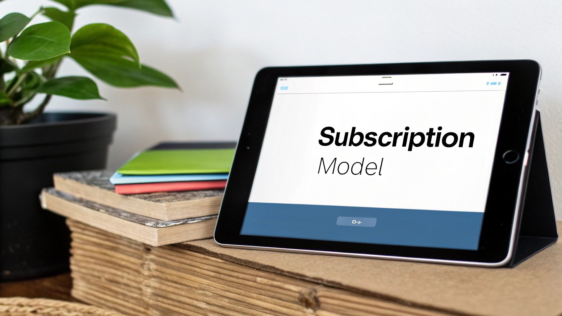 Infographic showing key data about Subscription Model