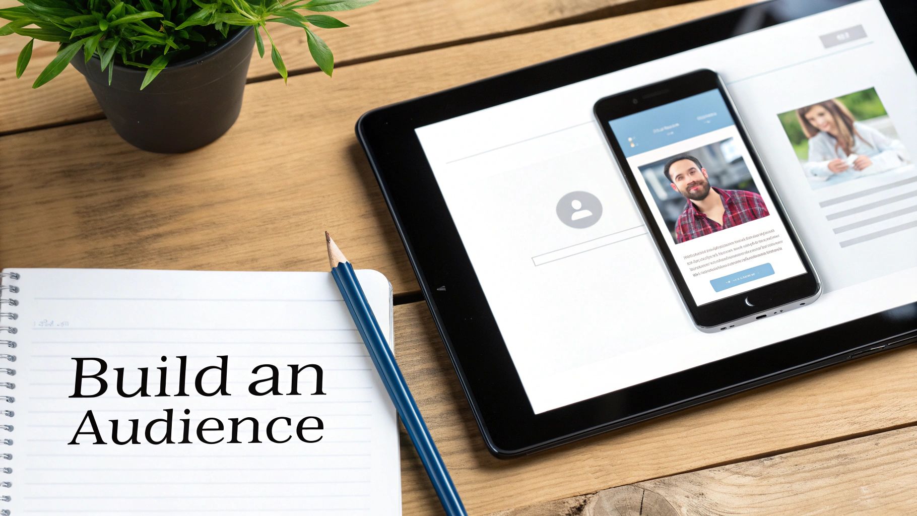 A megaphone with social media icons and sound waves coming out of it, symbolizing marketing buzz.