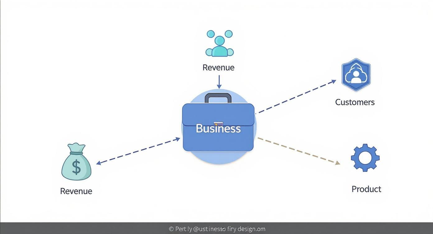 Infographic about subscription business metrics