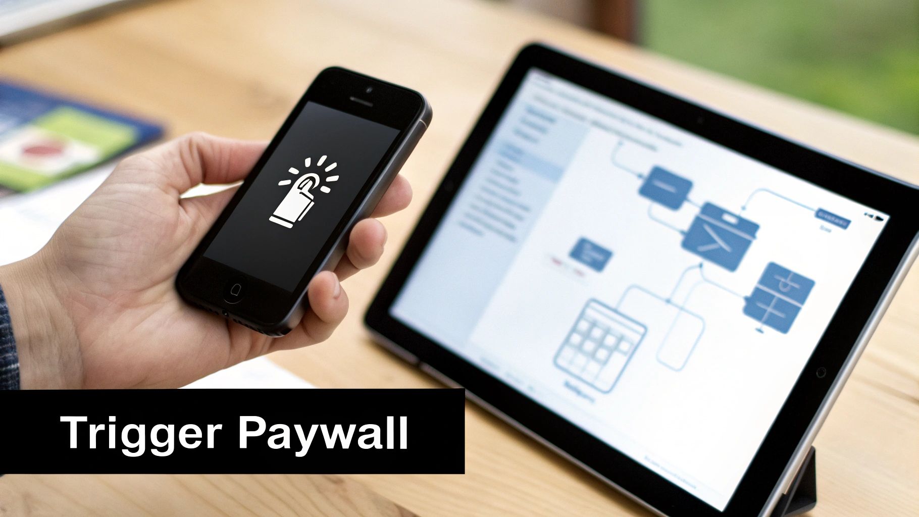 Illustration showing user profiles being sorted into different groups for targeted offers
