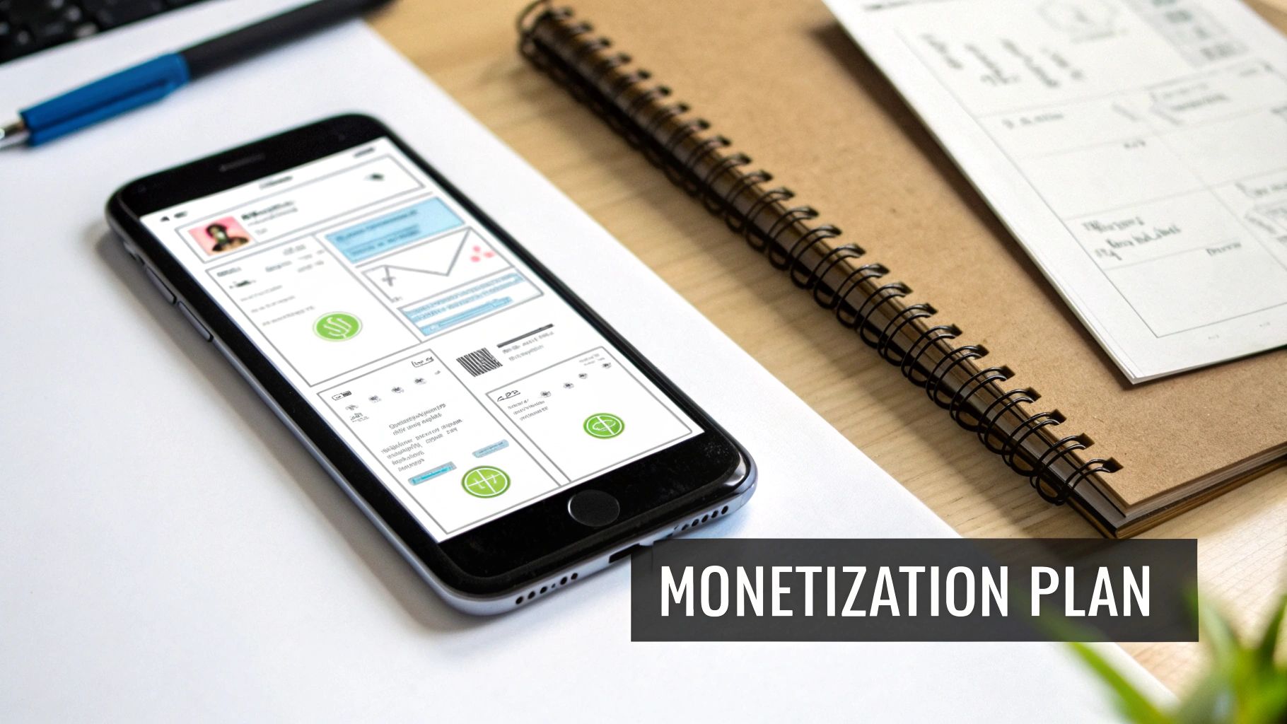 Abstract digital art showing interconnected data points and graphs, symbolizing a strategic plan.