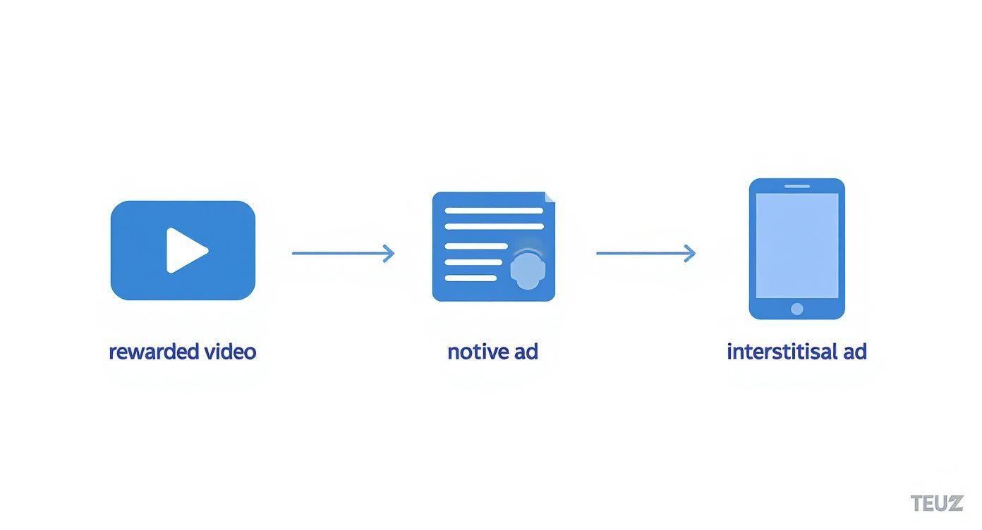 Infographic about ad revenue for apps