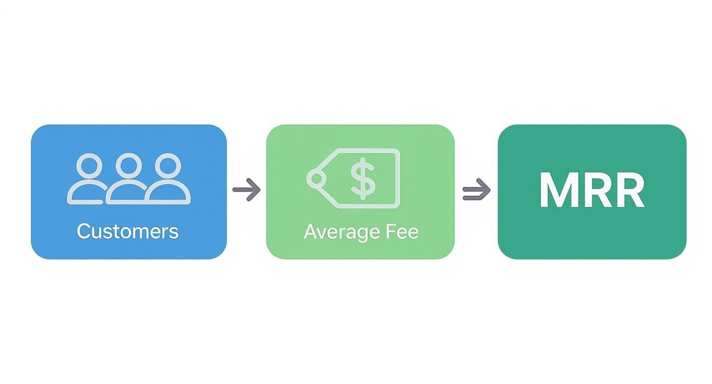 Infographic about calculate monthly recurring revenue