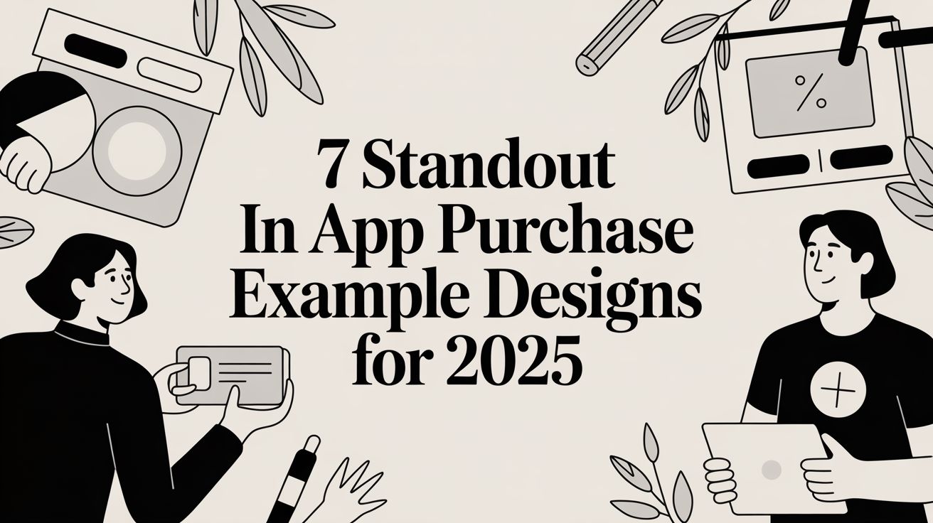 7 Standout In App Purchase Example Designs for 2025
