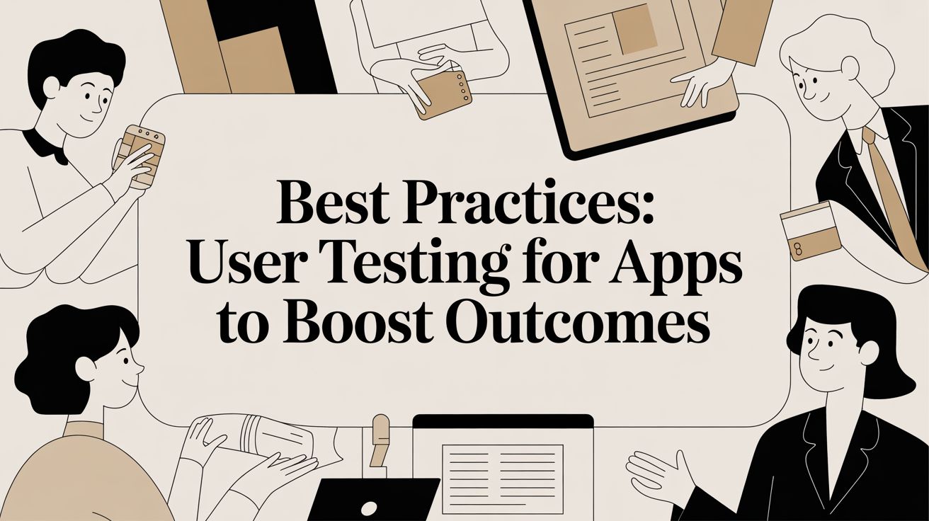 Best practices: user testing for apps to boost outcomes
