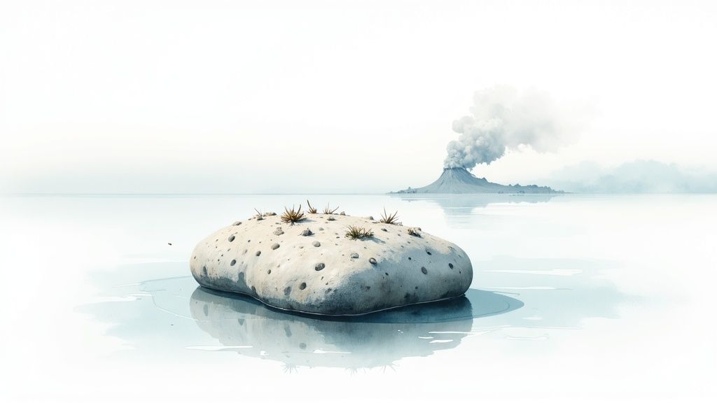 Pumice Stone Can Float on Water for Years