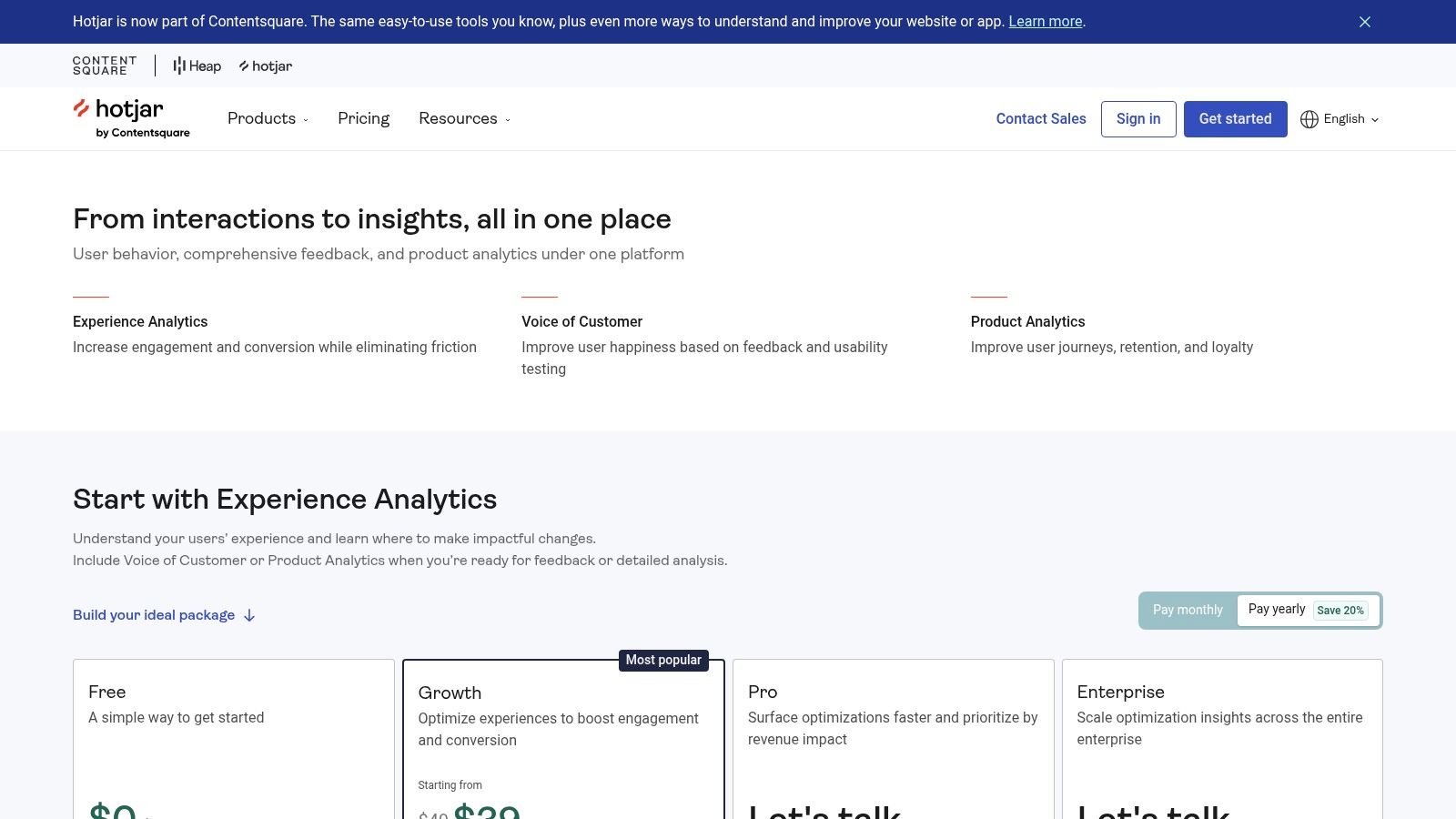 Hotjar (now part of Contentsquare)