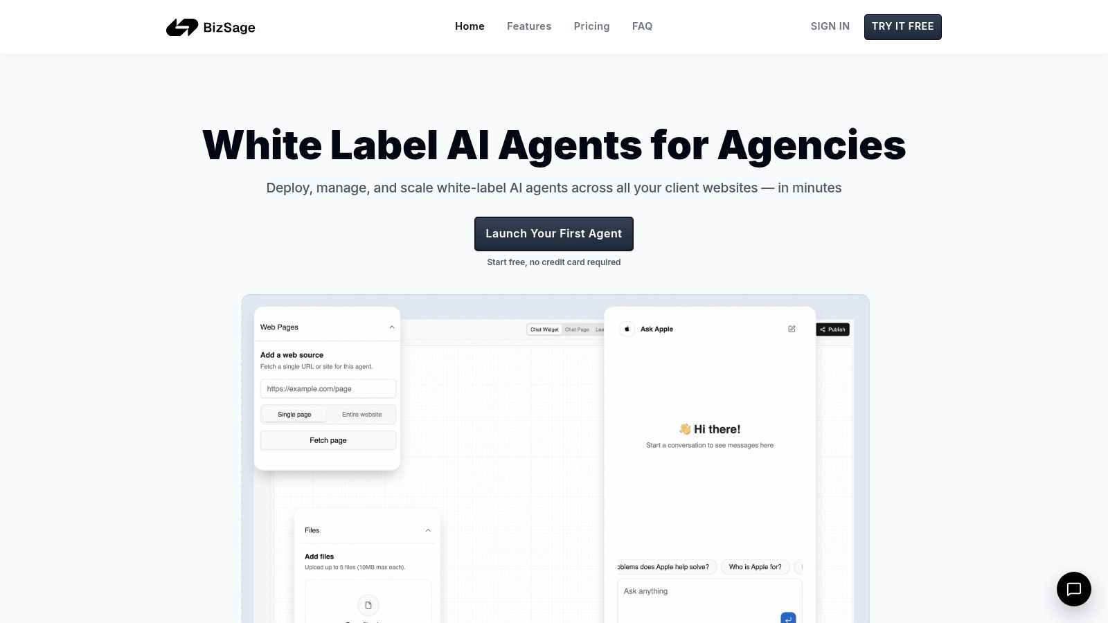 White Label AI Agents for Agencies | BizSage