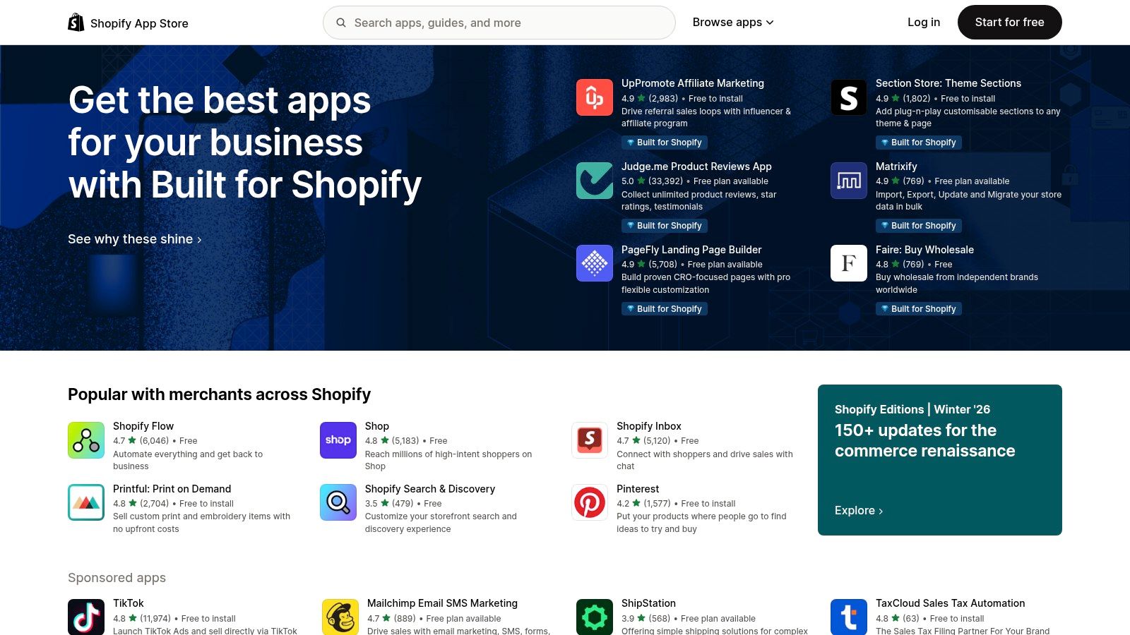Shopify App Store — ChatGPT apps for e‑commerce