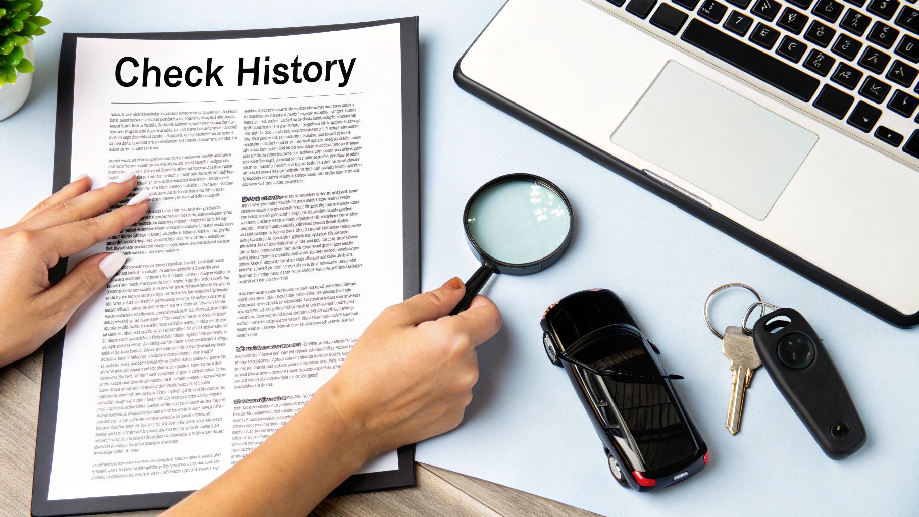 Check Vehicle History Report and Inspection Records