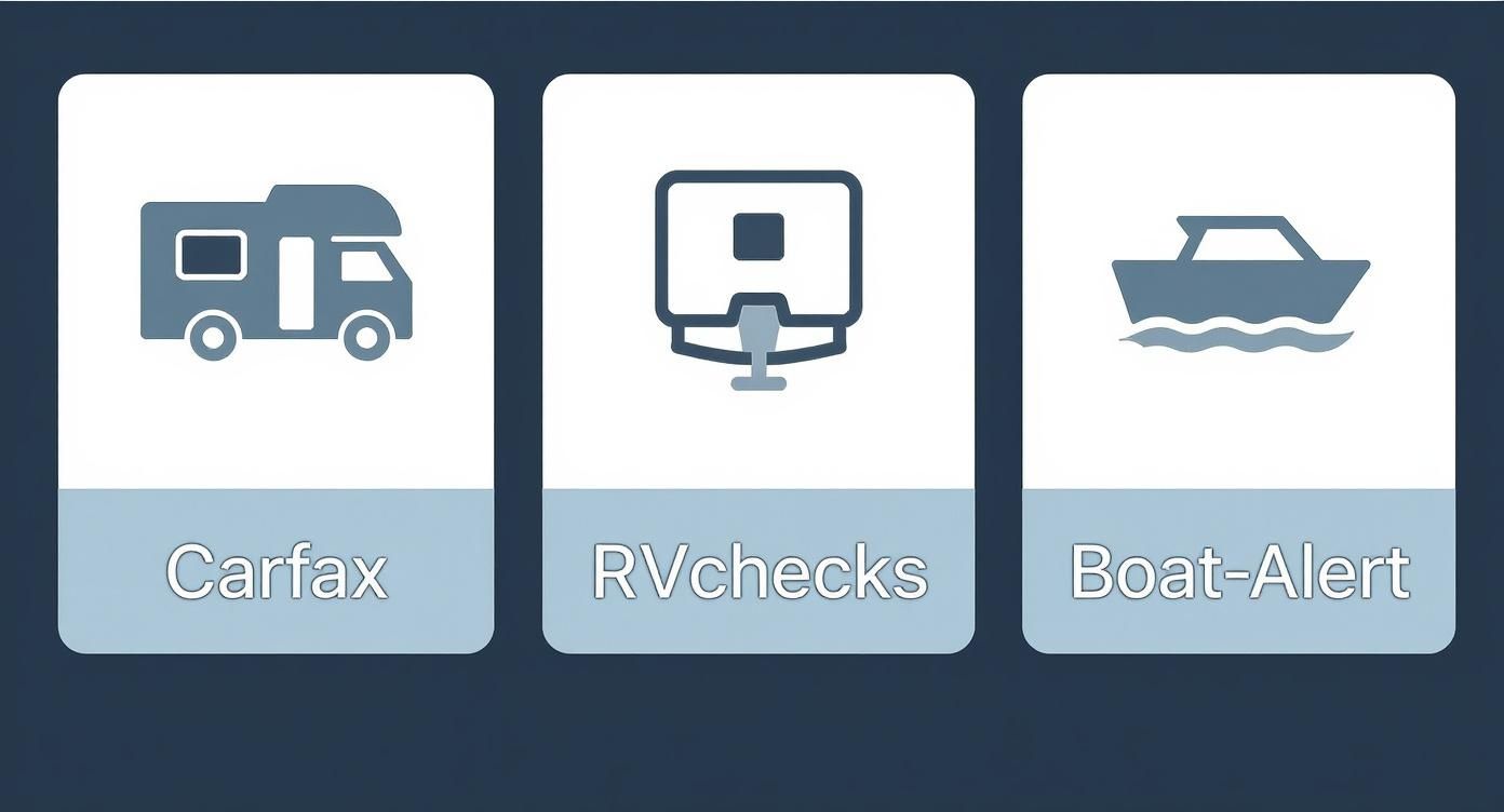 Infographic about how to check vehicle history