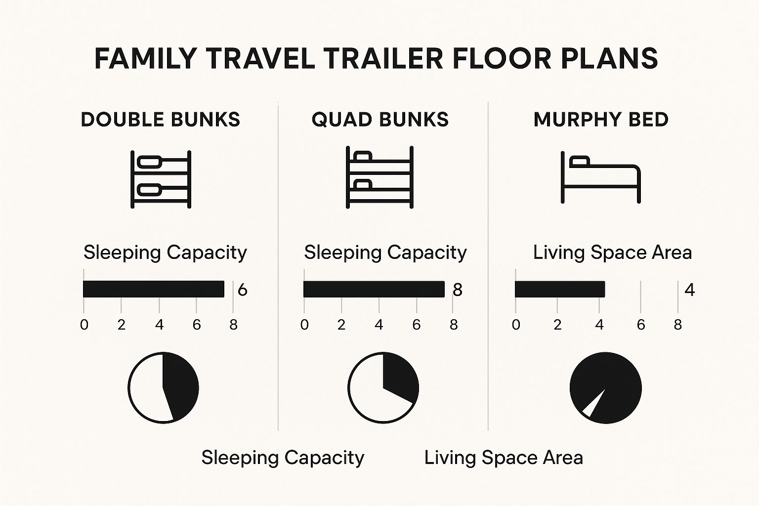 Infographic about best family travel trailers