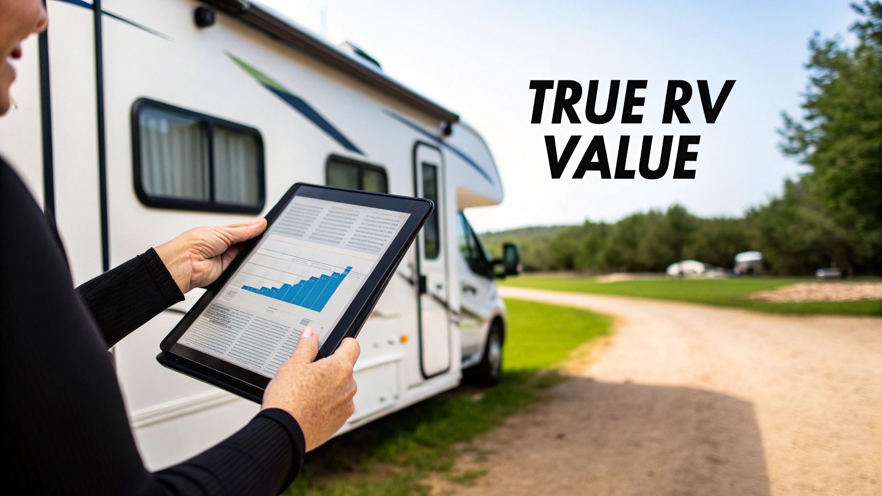 A spacious and modern RV interior showcasing its potential value