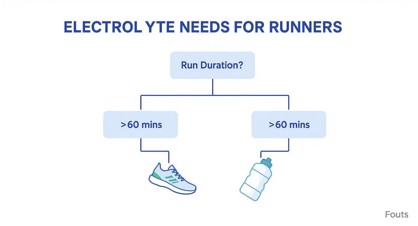 Infographic about best electrolytes for runners