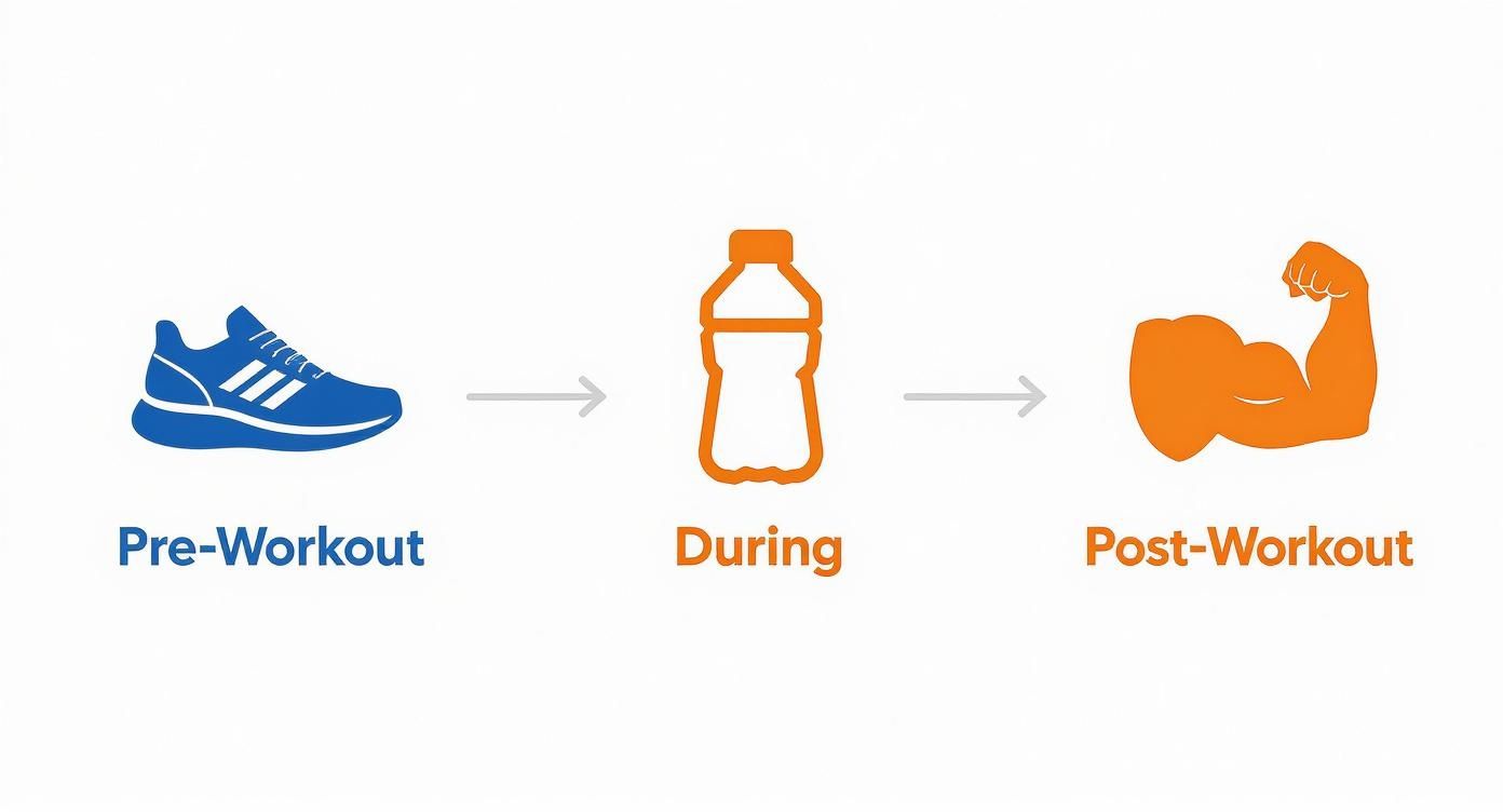 Infographic about sports nutrition for endurance athletes