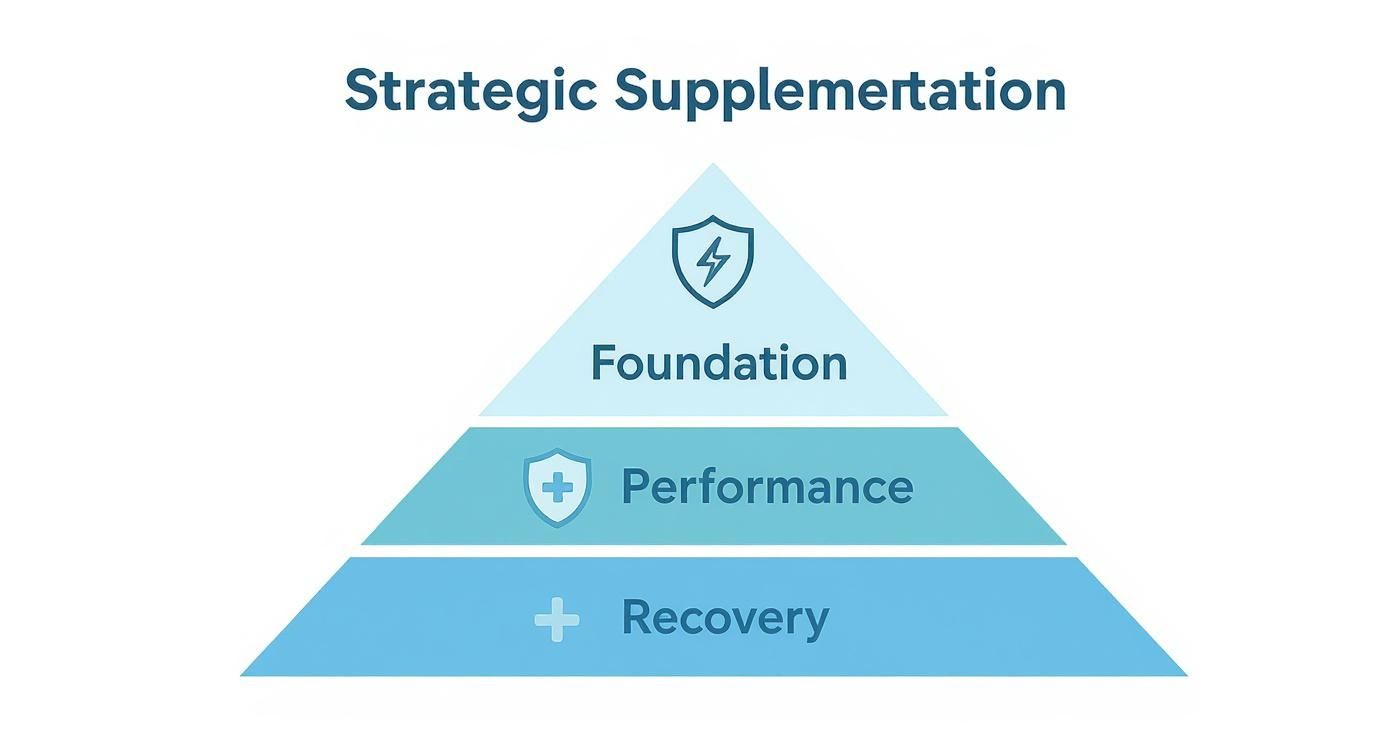Infographic about best supplements for athletes