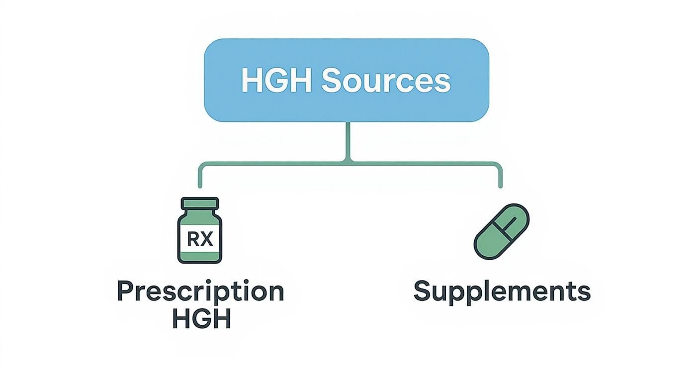 Infographic about hgh supplement