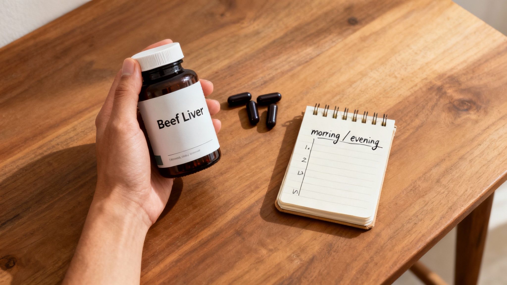 A person taking supplements with a glass of water, illustrating a daily health regimen.